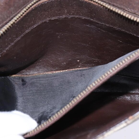 GUCCI GG Supreme Clutch Bag PVC Beige Gold Auth 148253 - Picture 12 of 16